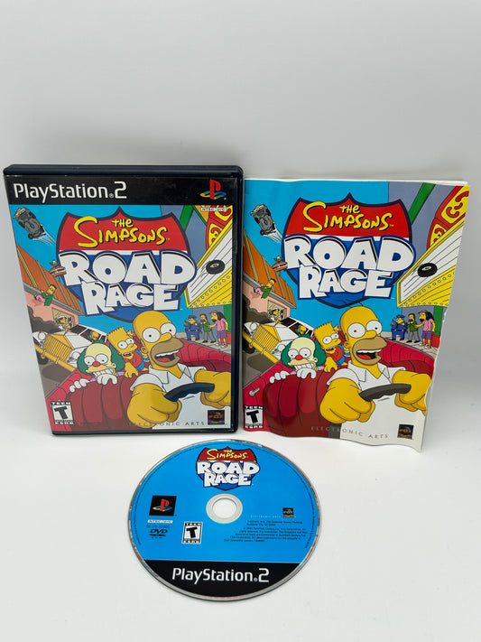 PiXEL-RETRO.COM : SONY PLAYSTATION 2 (PS2) COMPLET CIB BOX MANUAL GAME NTSC THE SIMPSONS ROAD RAGE