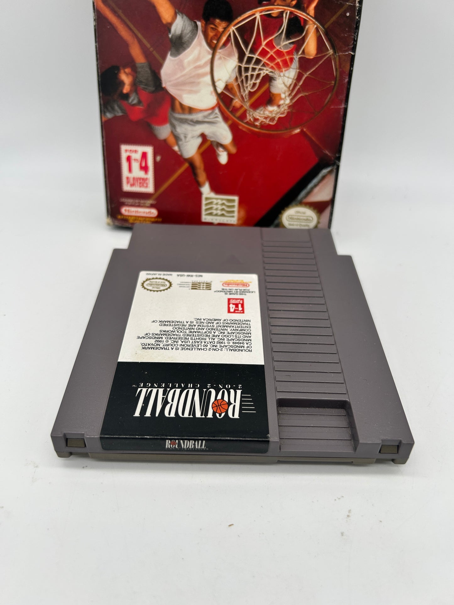 NINTENDO [NES] ORIGINAL | ROUNDBALL 2 ON 2 CHALLENGE