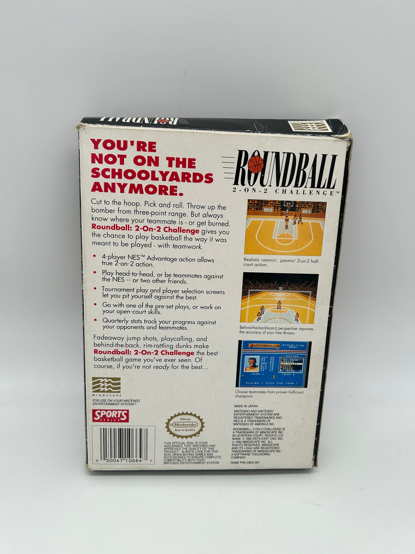 NINTENDO [NES] ORIGINAL | ROUNDBALL 2 ON 2 CHALLENGE