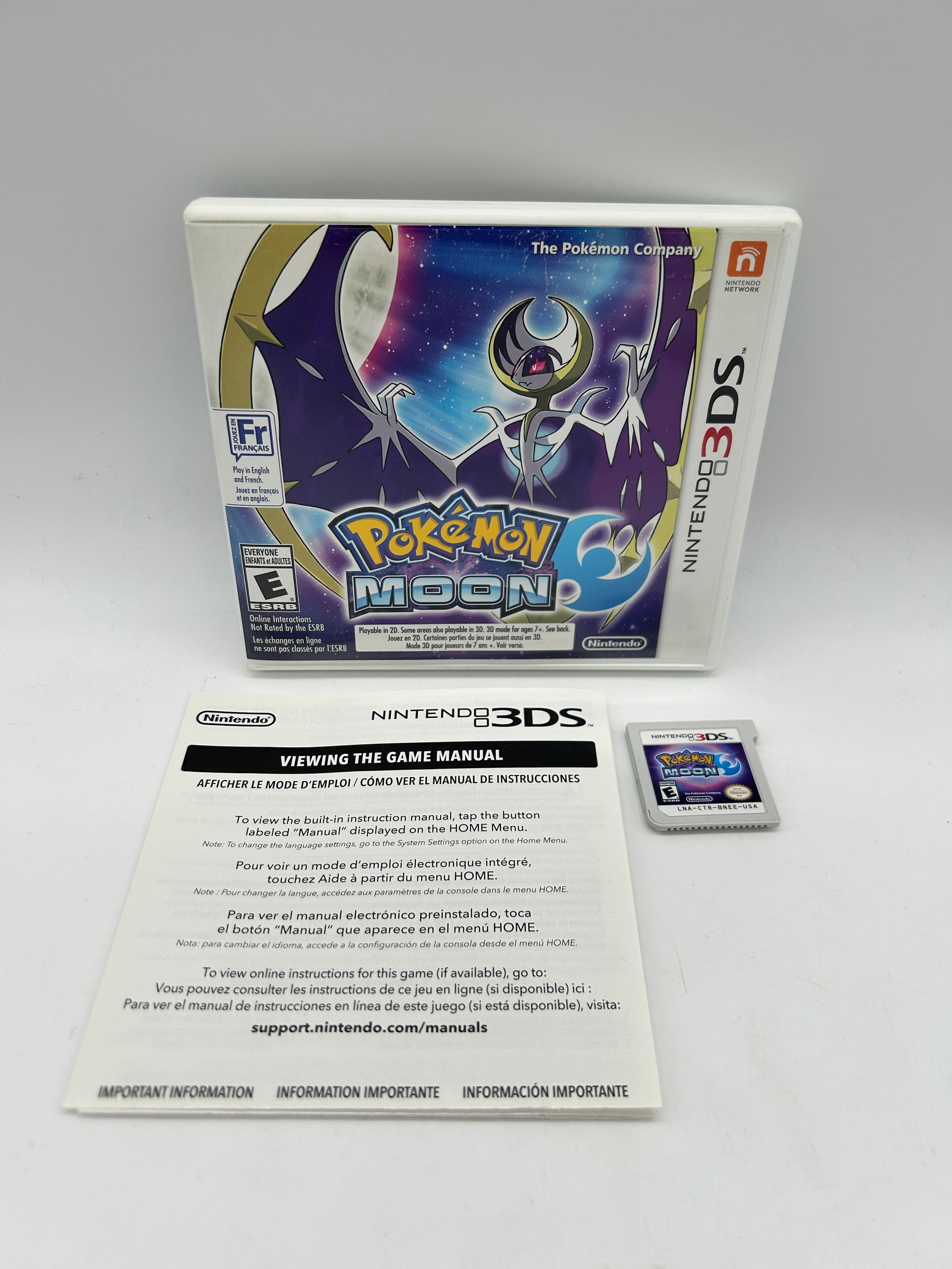 PiXEL-RETRO.COM : NINTENDO 3DS (3DS) COMPLETE CIB BOX MANUAL GAME NTSC POKEMON MOON