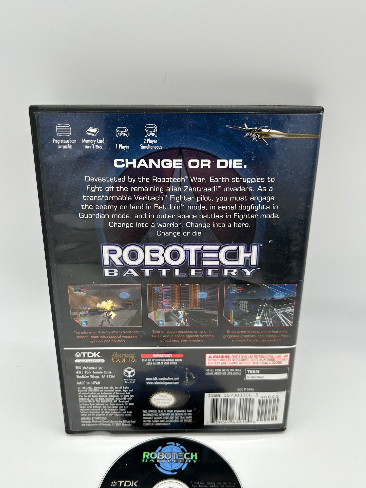 NiNTENDO GAMECUBE [NGC] | ROBOTECH BATTLECRY