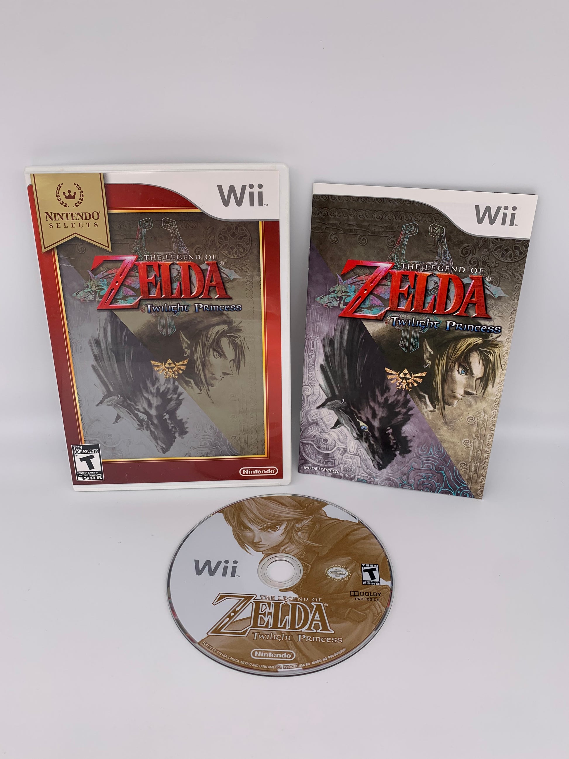 PiXEL-RETRO.COM : NINTENDO WII COMPLET CIB BOX MANUAL GAME NTSC THE LEGEND OF ZELDA TWILIGHT PRINCESS