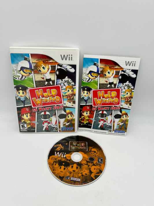 PiXEL-RETRO.COM : NINTENDO WII COMPLET CIB BOX MANUAL GAME NTSC HELP WANTED 50 WACKY JOBS