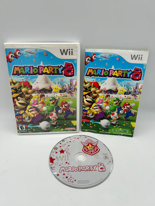 PiXEL-RETRO.COM : NINTENDO WII COMPLET IN BOX CIB MANUAL GAME NTSC MARIO PARTY 8