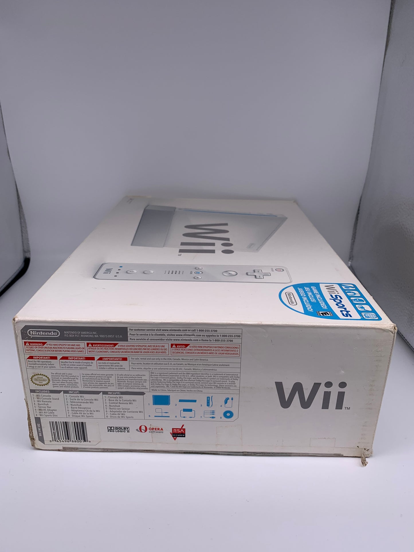 NiNTENDO Wii CONSOLE | WHITE MODEL Wii SPORTS RVL-001 (USA)