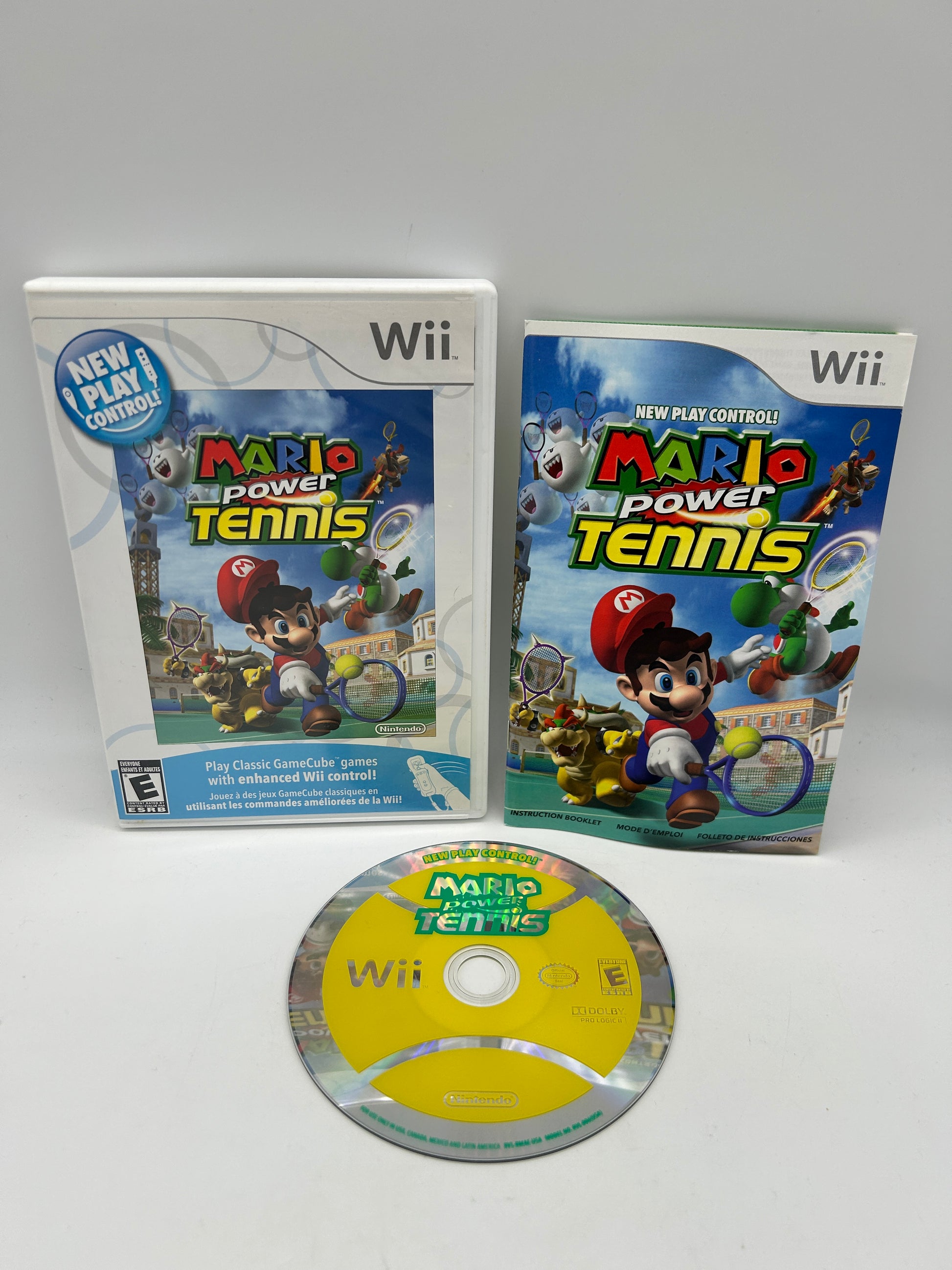 PiXEL-RETRO.COM : NINTENDO WII COMPLET CIB BOX MANUAL GAME NTSC MARIO POWER TENNIS