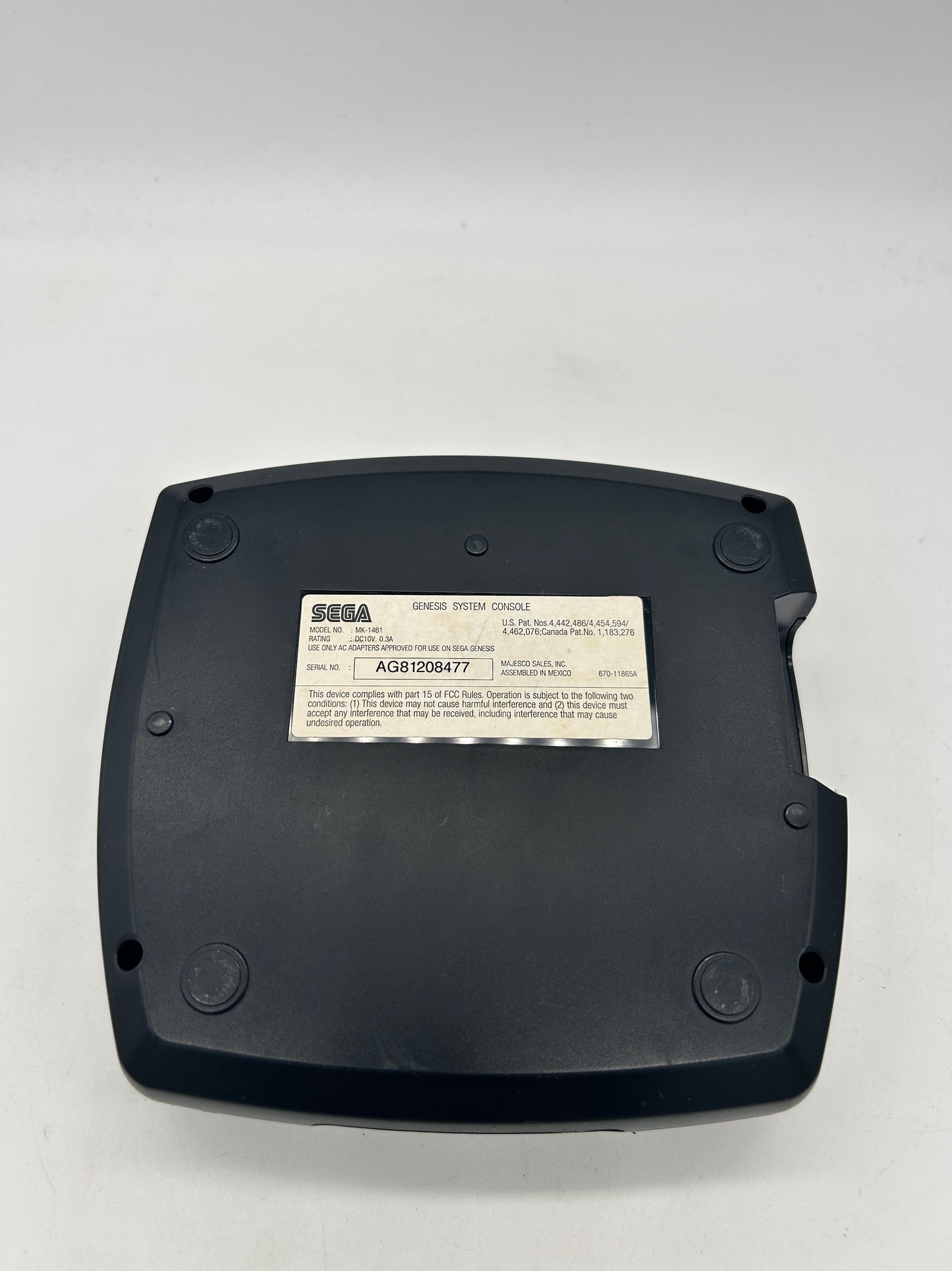 SEGA GENESiS CONSOLE | MODEL 3 BLACK MK-1461