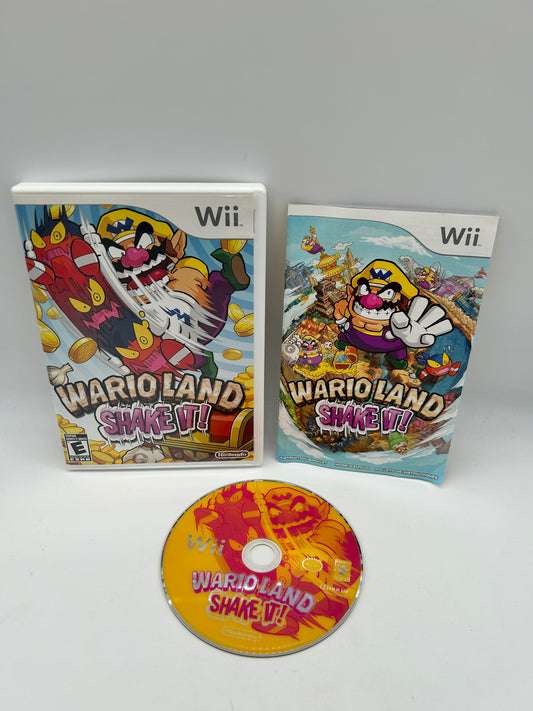 PiXEL-RETRO.COM : NINTENDO WII COMPLET CIB BOX MANUAL GAME NTSC WARIO LAND SHAKE IT