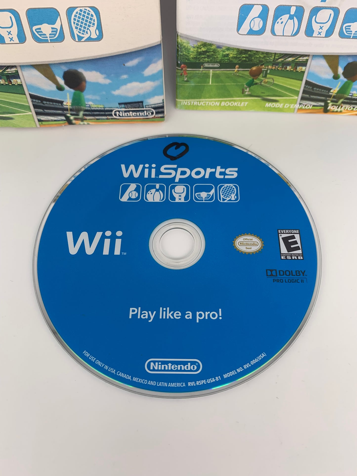 NiNTENDO Wii CONSOLE | MODEL BLANCHE Wii SPORTS RVL-001 (USA)