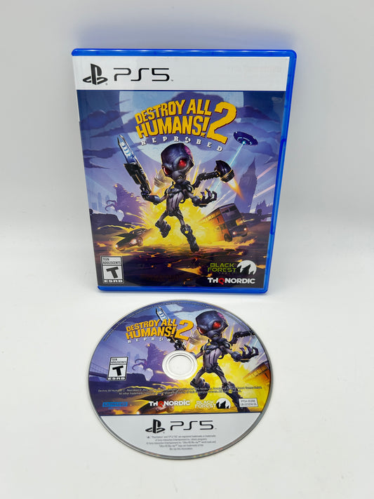 PiXEL-RETRO.COM : SONY PLAYSTATION 5 (PS5) COMPLETE CIB BOX MANUAL GAME NTSC DESTROY ALL HUMANS 2 REPROBED