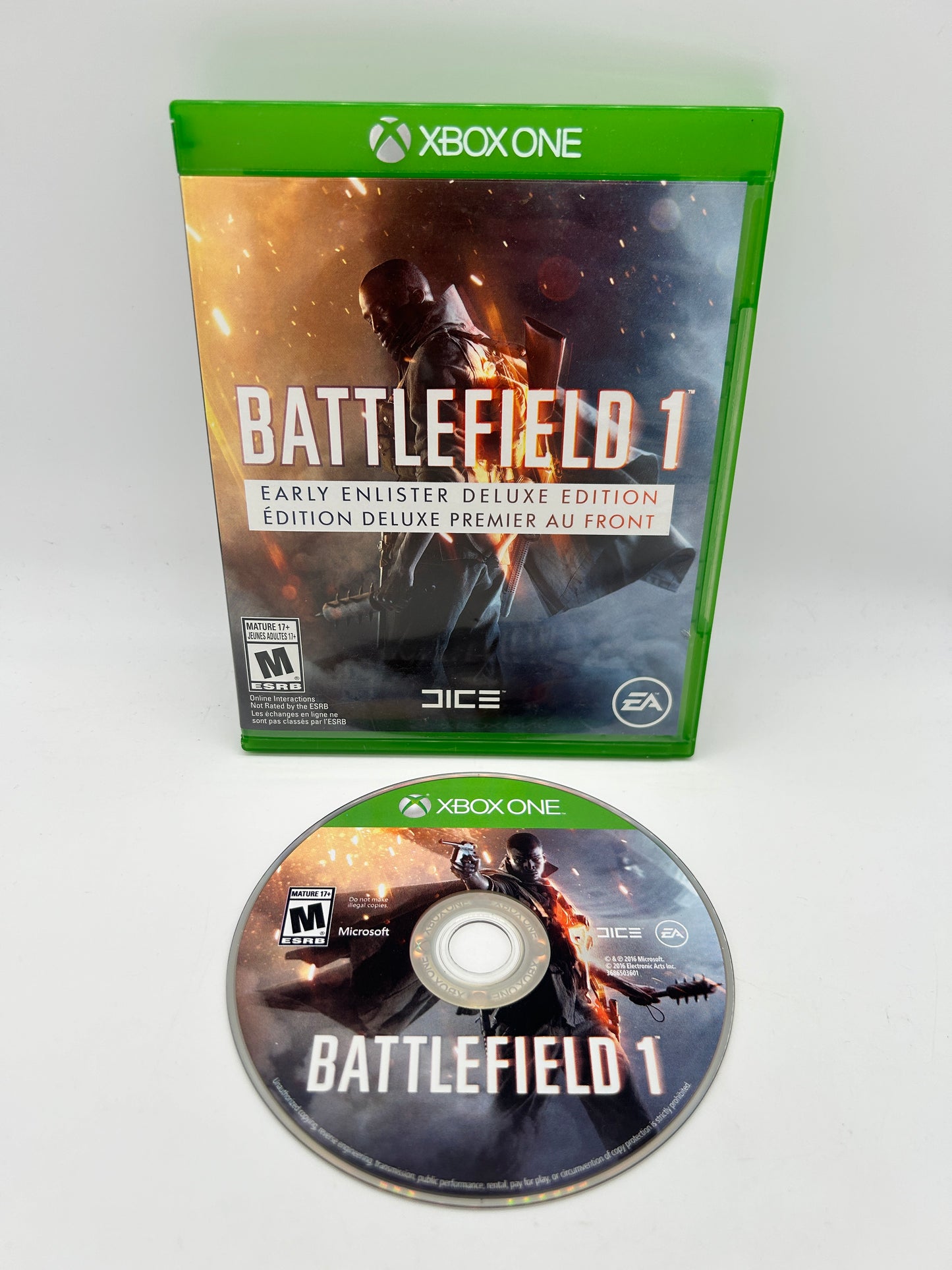 PiXEL-RETRO.COM : MICROSOFT XBOX ONE COMPLETE CIB BOX MANUAL GAME NTSC BATTLEFIELD 1 DELUXE EDITION