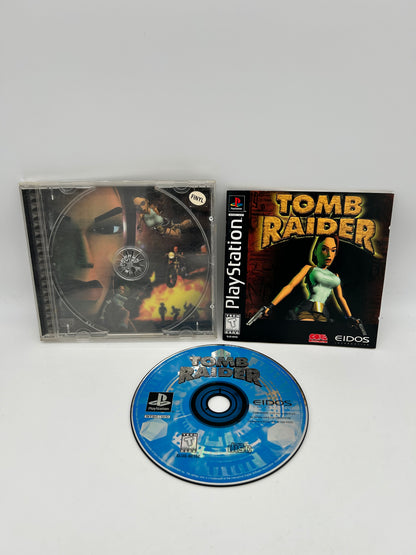 PiXEL-RETRO.COM : SONY PLAYSTATION (PS1) COMPLETE CIB BOX MANUAL GAME NTSC TOMB RAIDER