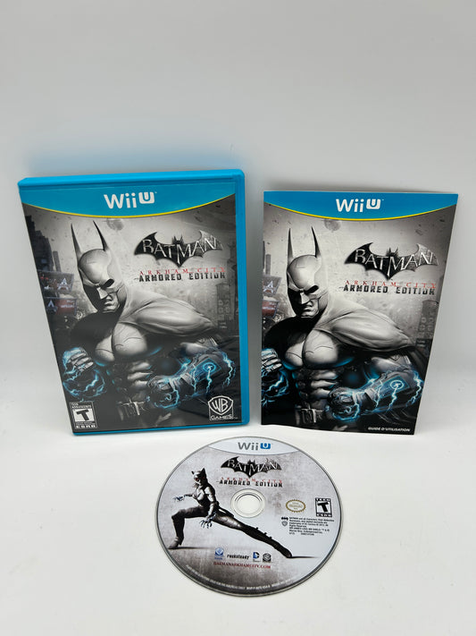 PiXEL-RETRO.COM : NINTENDO WII U COMPLET CIB BOX MANUAL GAME NTSC SUPER BATMAN ARKHAM CITY