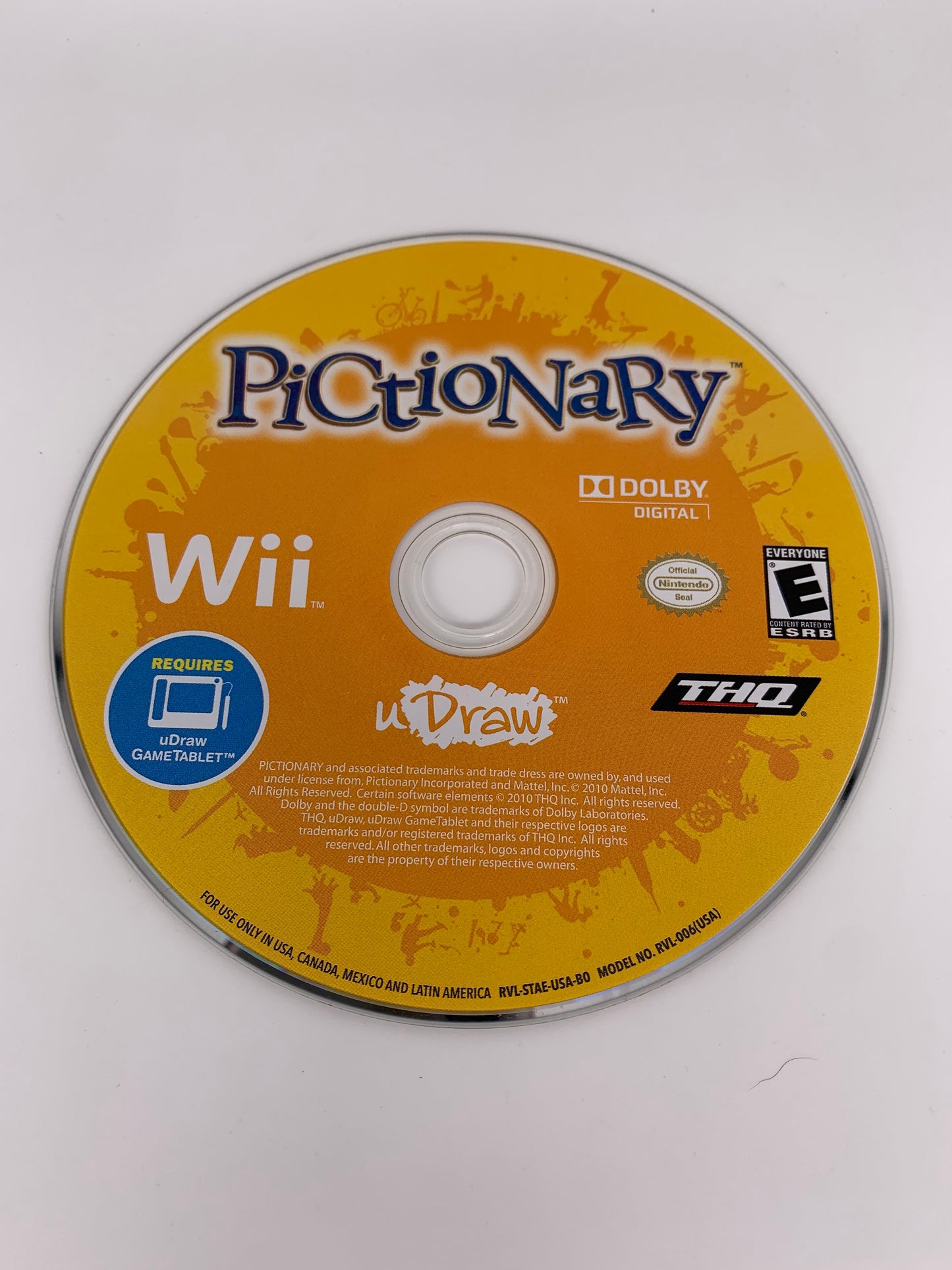 PiXEL-RETRO.COM : NINTENDO WII COMPLET CIB BOX MANUAL GAME NTSC PICTIONARY UDRAW