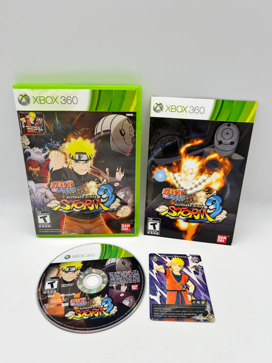 PiXEL-RETRO.COM : MICROSOFT XBOX 360 COMPLETE CIB BOX MANUAL GAME NTSC NARUTO SHIPPUDEN ULTIMATE NINJA STORM 3