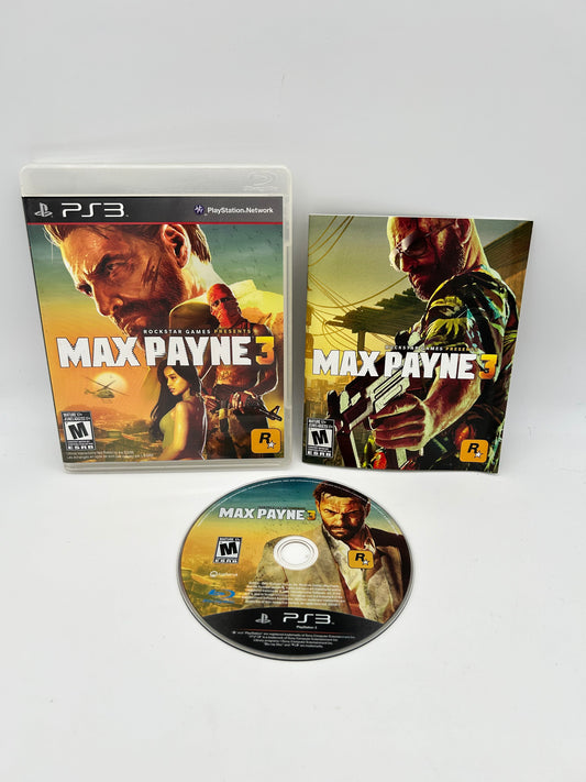 PiXEL-RETRO.COM : SONY PLAYSTATION 3 (PS3) COMPLET CIB BOX MANUAL GAME NTSC MAX PAYNE 3