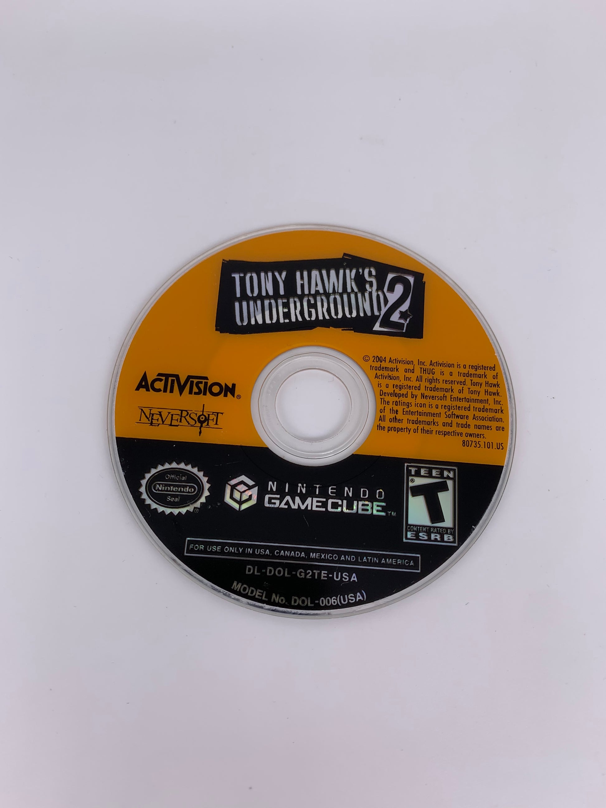 PiXEL-RETRO.COM : NINTENDO GAMECUBE COMPLETE CIB BOX MANUAL GAME NTSC TONY HAWK'S UNDERGROUND 2