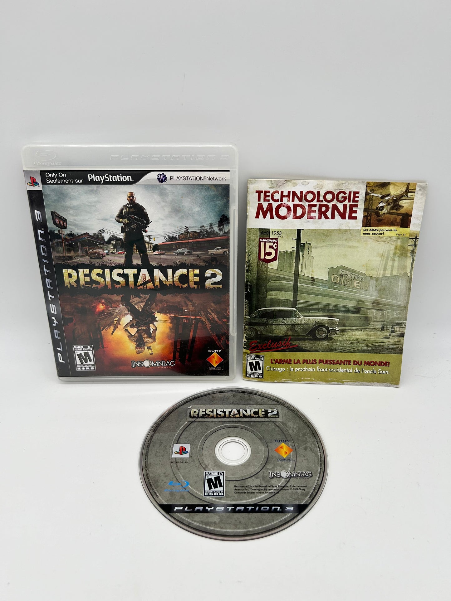 PiXEL-RETRO.COM : SONY PLAYSTATION 3 (PS3) COMPLET CIB BOX MANUAL GAME NTSC RESISTANCE 2