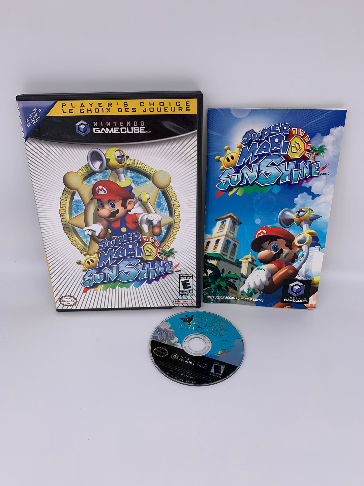 PiXEL-RETRO.COM : NINTENDO GAMECUBE SUPER MARIO SUNSHINE COMPLETE (CIB) BOX INSTRUCTION MANUAL GAME NTSC