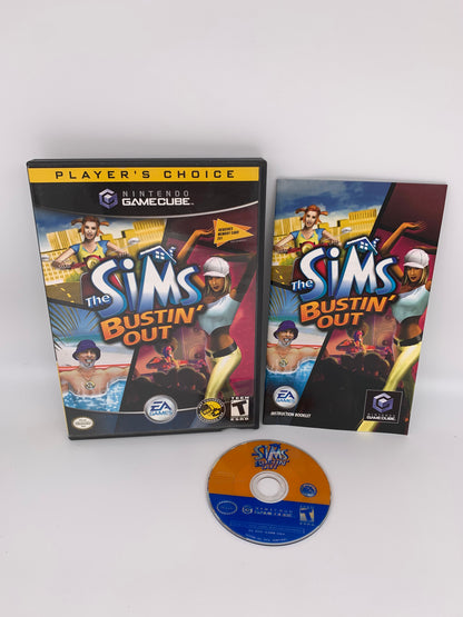 PiXEL-RETRO.COM : NINTENDO GAMECUBE COMPLETE (CIB) BOX INSTRUCTION MANUAL GAME NTSC THE SIMS BUSTIN OUT