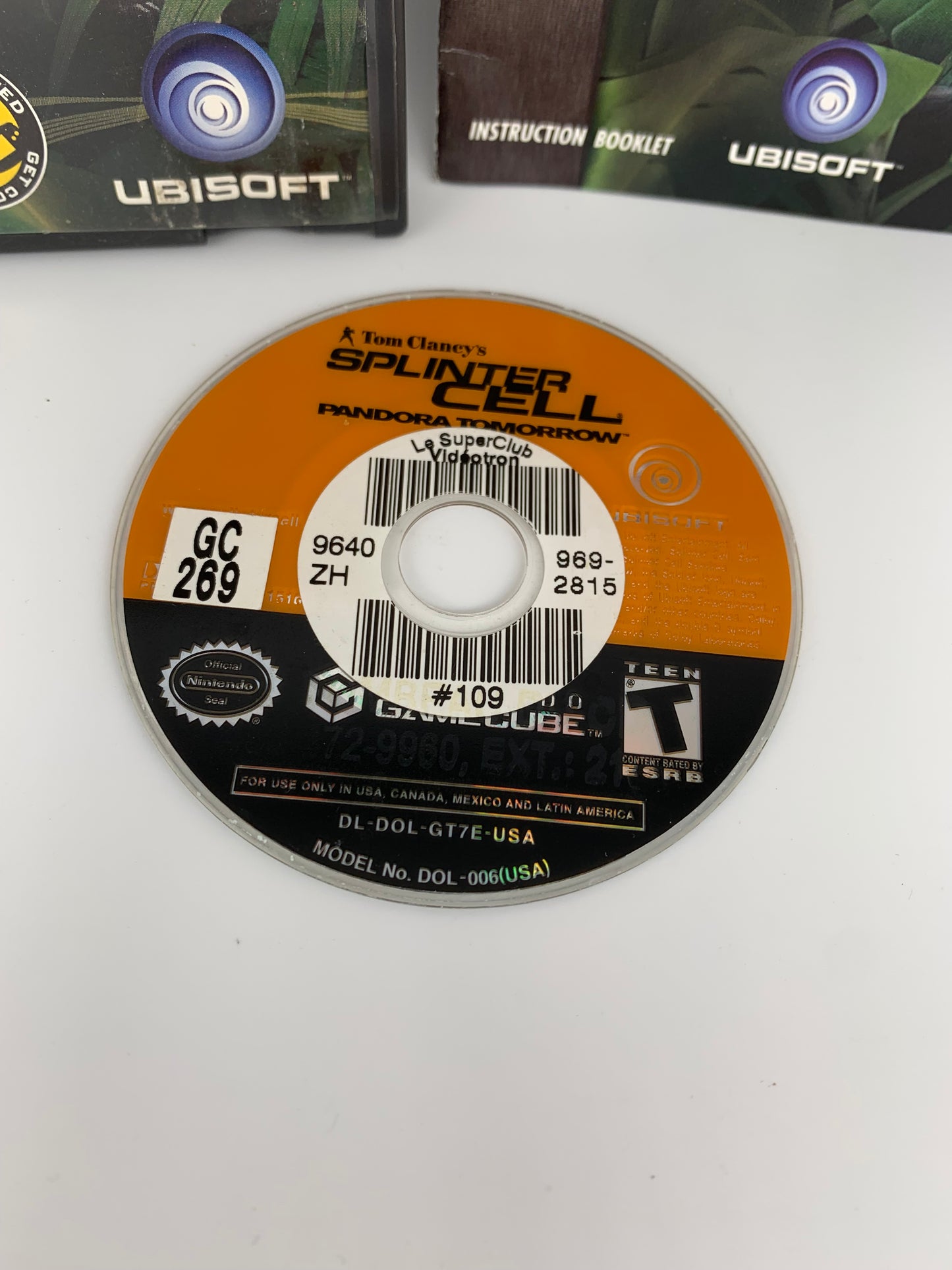 NiNTENDO GAMECUBE [NGC] | TOM CLANCYS SPLiNTER CELL PANDORA TOMORROW