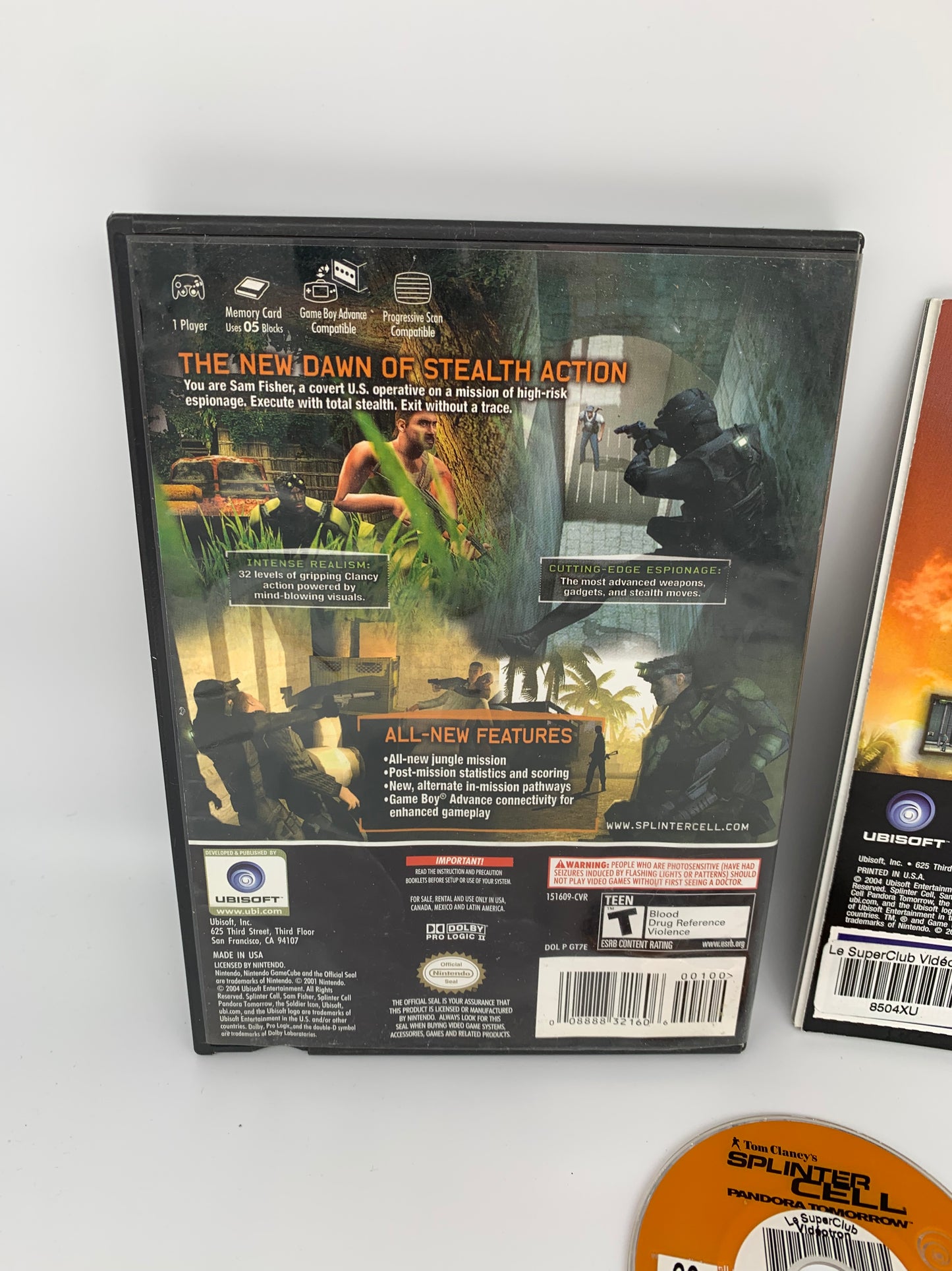 NiNTENDO GAMECUBE [NGC] | TOM CLANCYS SPLiNTER CELL PANDORA TOMORROW