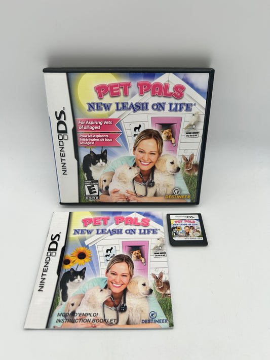 PiXEL-RETRO.COM : NINTENDO DS (DS) COMPLETE CIB BOX MANUAL GAME NTSC PET PALS NEW LEASH ON LIFE