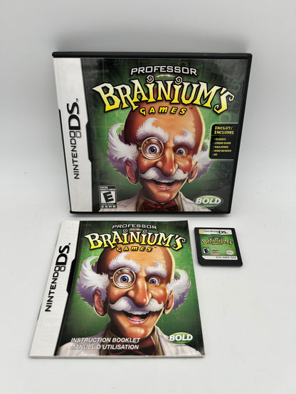 PiXEL-RETRO.COM : NINTENDO DS (DS) COMPLETE CIB BOX MANUAL GAME NTSC PROFESSOR BRAINIUM'S GAMES