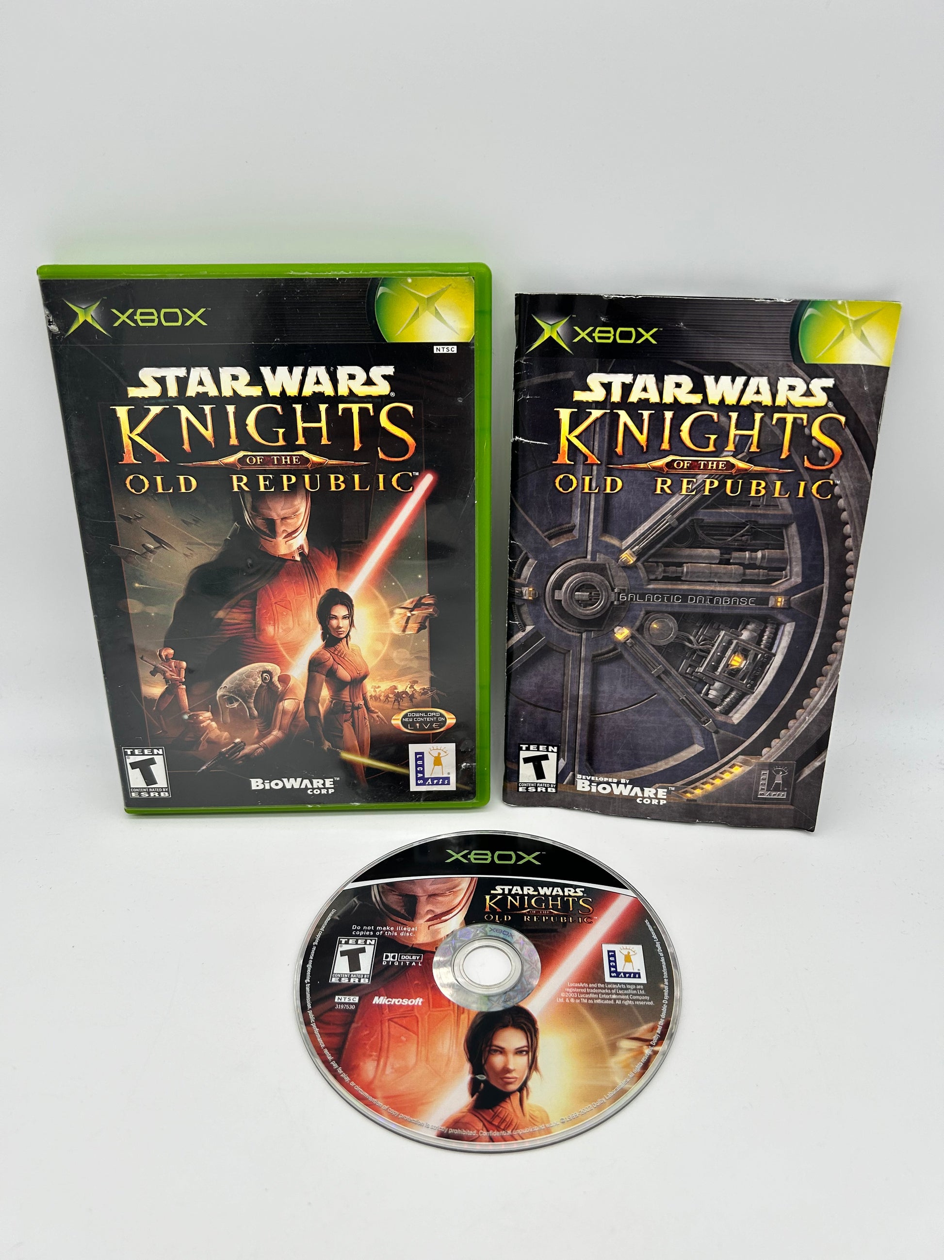 PiXEL-RETRO.COM : MICROSOFT XBOX COMPLETE CIB BOX MANUAL GAME NTSC STAR WARS KNiGHTS OF THE OLD REPUBLiC