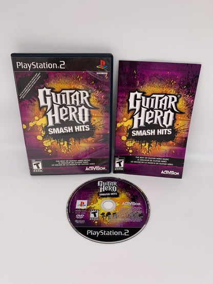 PiXEL-RETRO.COM : SONY PLAYSTATION 2 (PS2) COMPLET CIB BOX MANUAL GAME NTSC GUITAR HERO SMASH HITS