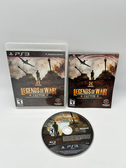 PiXEL-RETRO.COM : SONY PLAYSTATION 3 (PS3) COMPLET CIB BOX MANUAL GAME NTSC HISTORY LEGENDS OF WAR PATTON