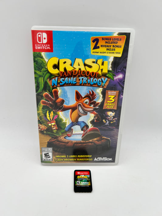 PiXEL-RETRO.COM : NINTENDO SWITCH COMPLETE IN BOX COMPLETE MANUAL GAME NTSC CRASH BANDICOOT NSANE TRILOGY