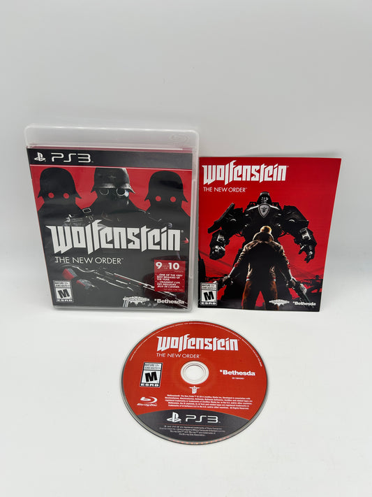 PiXEL-RETRO.COM : SONY PLAYSTATION 3 (PS3) COMPLETE IN BOX CIB MANUAL GAME NTSC WOLFENSTEIN THE NEW ORDER