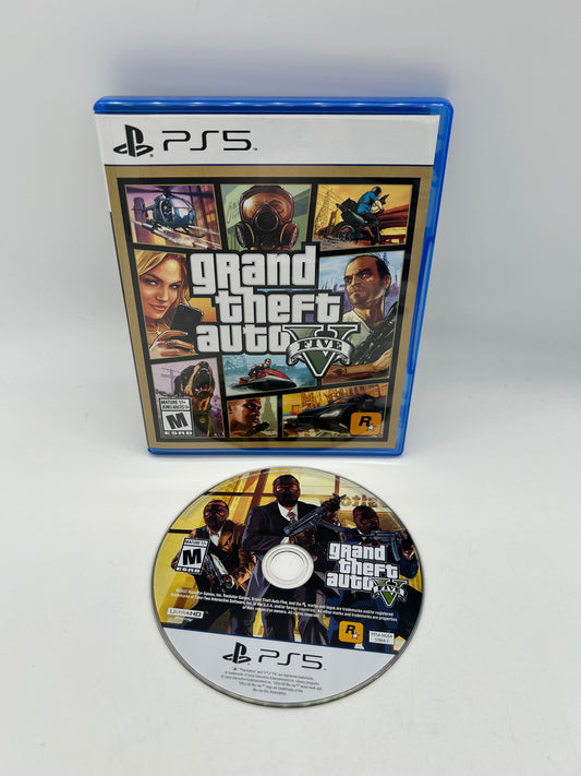 PiXEL-RETRO.COM : SONY PLAYSTATION 5 (PS5) COMPLETE CIB BOX MANUAL GAME NTSC GRAND THEFT AUTO FIVE V
