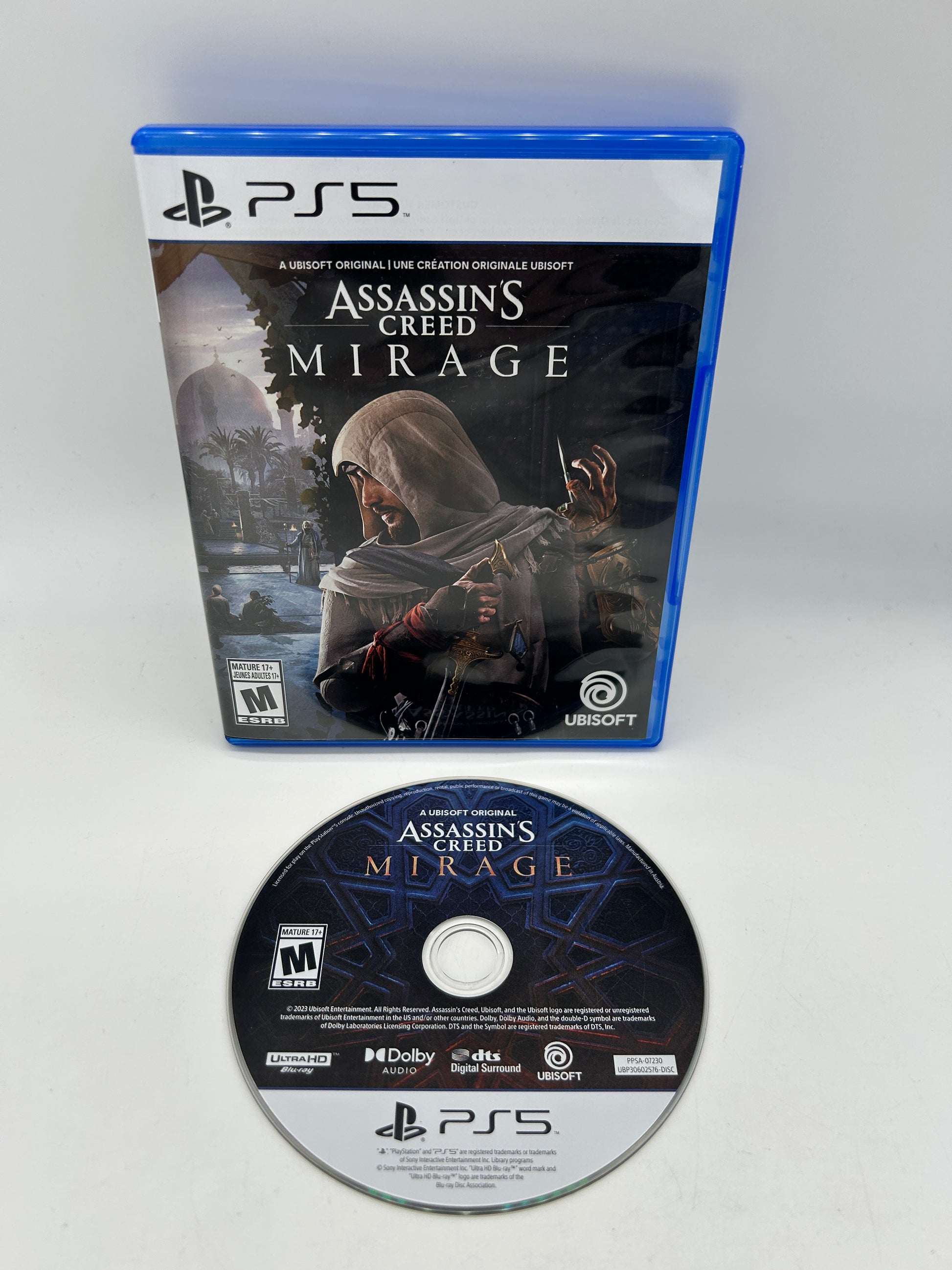 PiXEL-RETRO.COM : SONY PLAYSTATION 5 (PS5) COMPLETE CIB BOX MANUAL GAME NTSC ASSASSIN'S CREED MIRAGE
