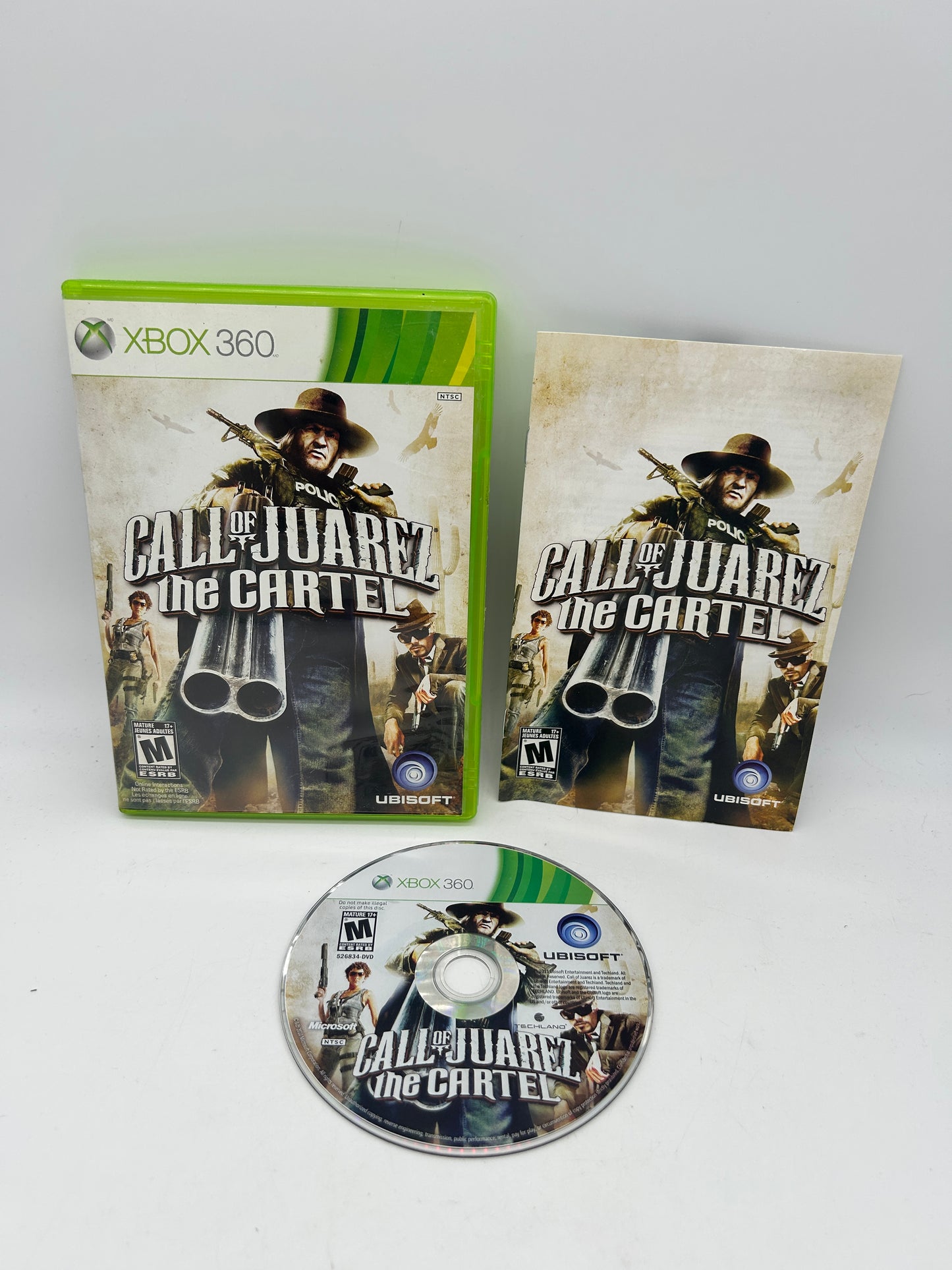 PiXEL-RETRO.COM : MICROSOFT XBOX 360 COMPLETE CIB BOX MANUAL GAME NTSC CALL OF JUAREZ THE CARTEL
