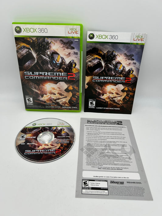 PiXEL-RETRO.COM : MICROSOFT XBOX 360 COMPLETE CIB BOX MANUAL GAME NTSC SUPREME COMMANDER 2