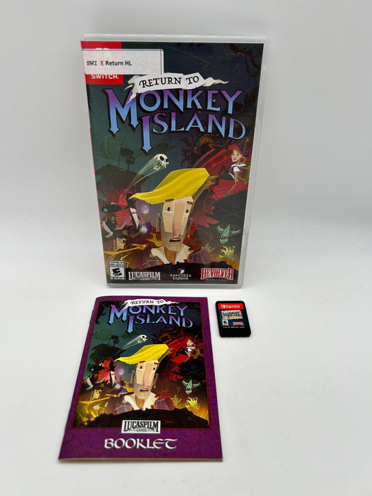 PiXEL-RETRO.COM : NINTENDO SWITCH COMPLETE IN BOX COMPLETE MANUAL GAME NTSC RETURN TO MONKEY ISLAND