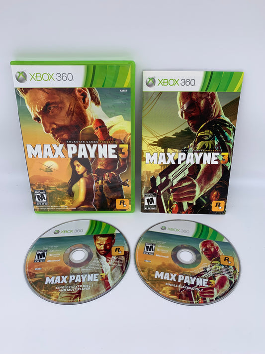 PiXEL-RETRO.COM : MICROSOFT XBOX 360 COMPLETE CIB BOX MANUAL GAME NTSC MAX PAYNE 3