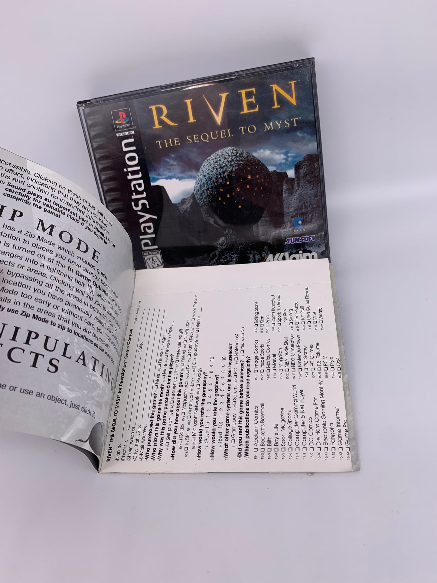 SONY PLAYSTATiON [PS1] | RiVEN THE SEQUEL TO MYST