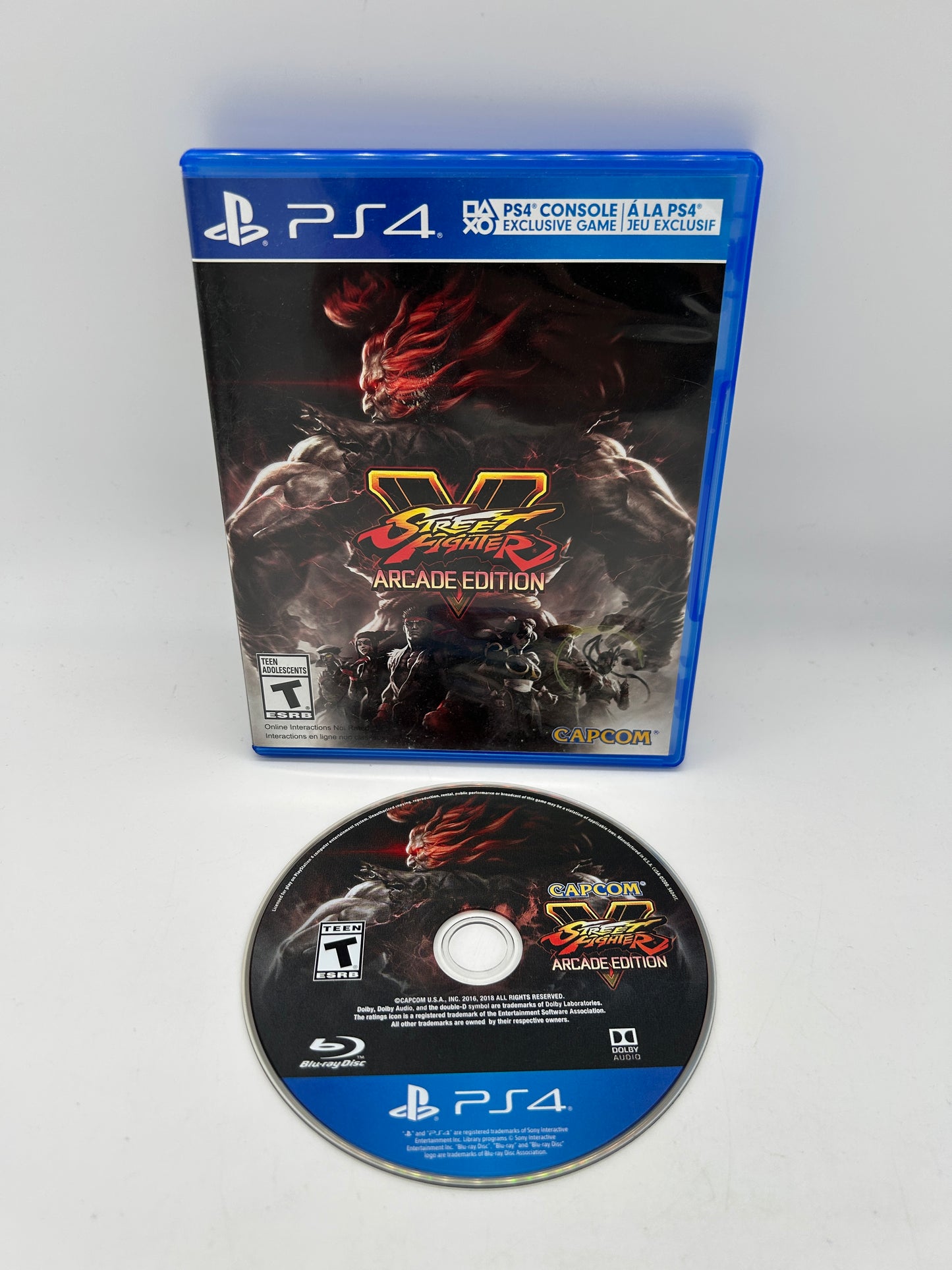 PiXEL-RETRO.COM : SONY PLAYSTATION 4 (PS4) COMPLETE CIB BOX MANUAL GAME NTSC STREET FIGHTERS V ARCADE EDITION