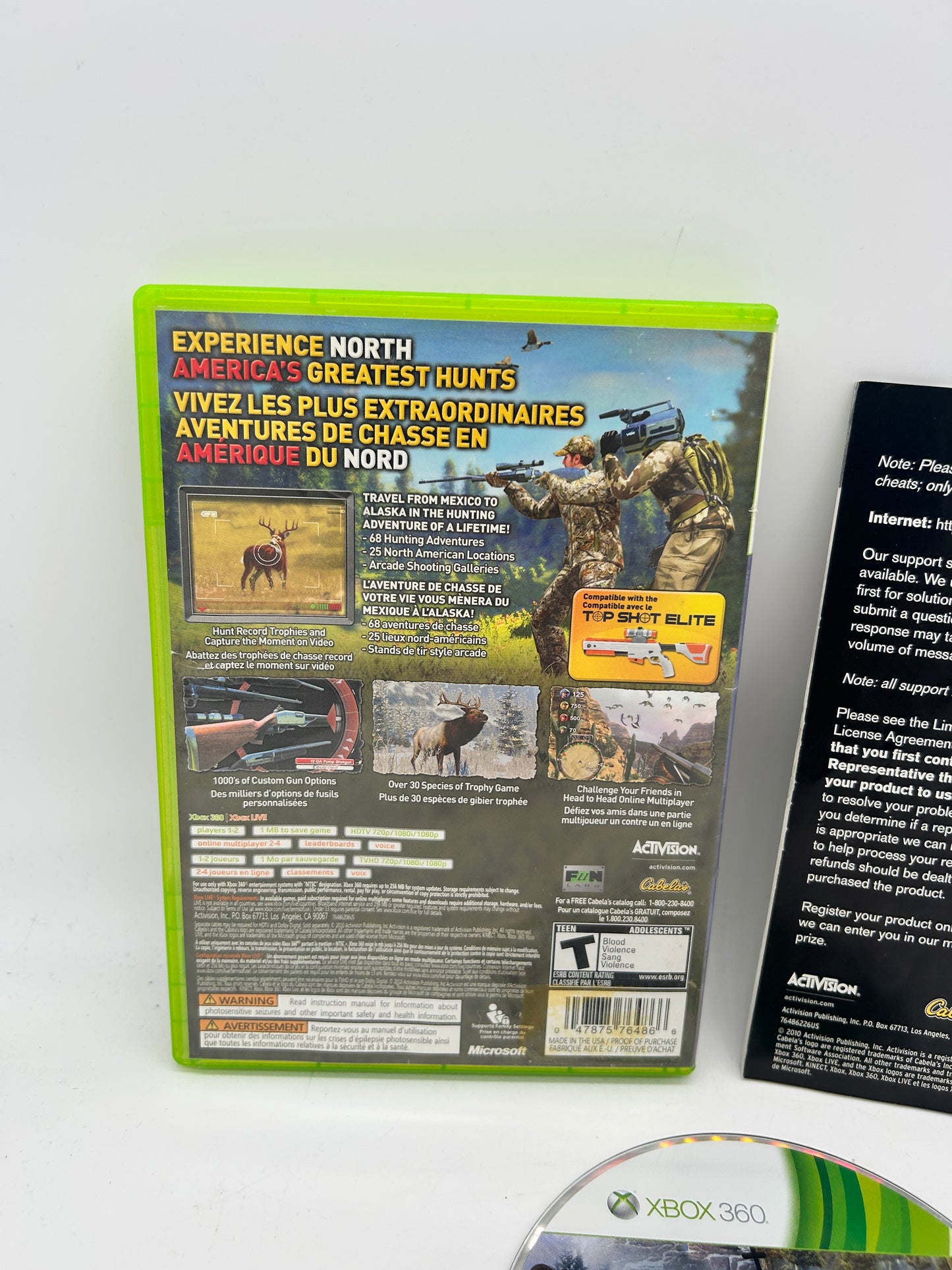 Microsoft XBOX 360 | CABELAS NORTH AMERICAN ADVENTURES
