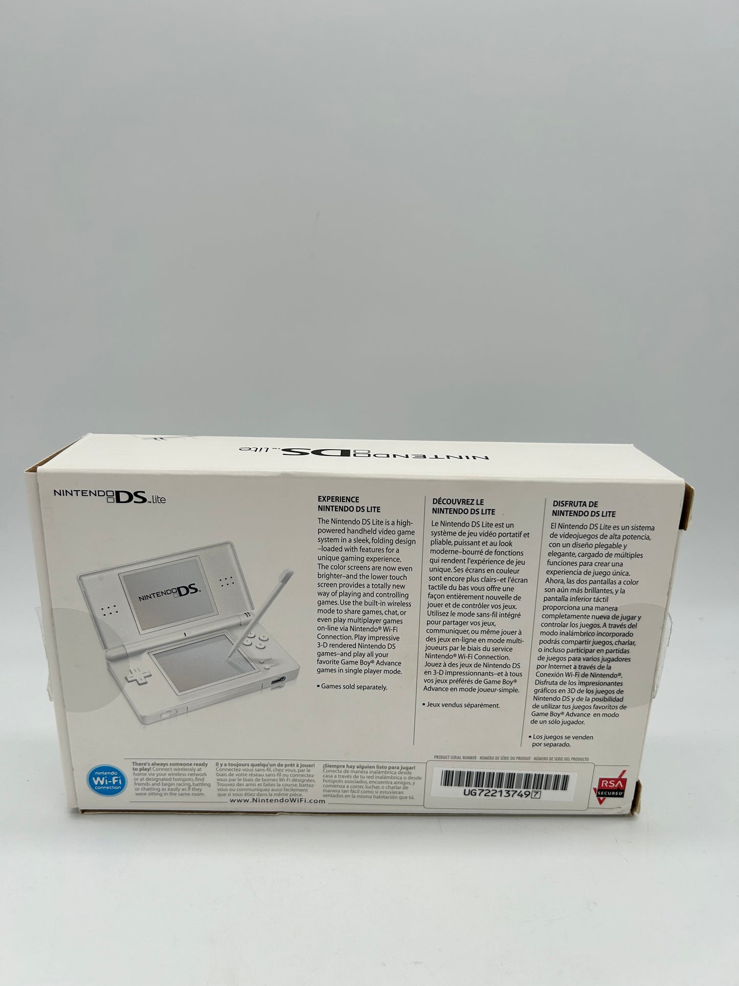 NiNTENDO DS LiTE CONSOLE | MODEL BLANCHE USG-001