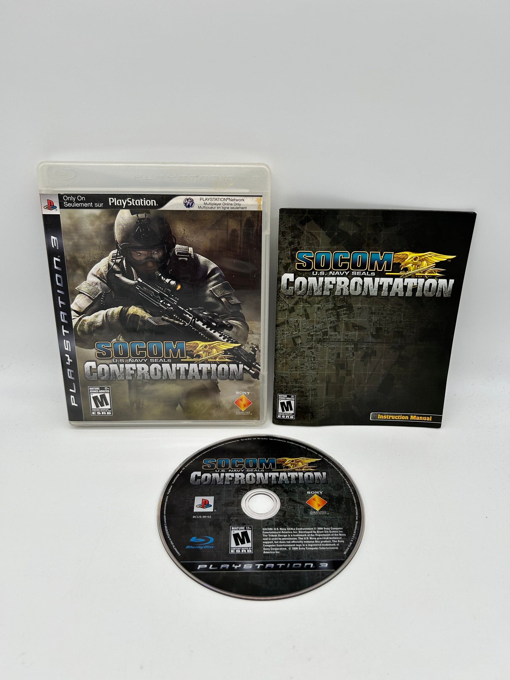 PiXEL-RETRO.COM : SONY PLAYSTATION 3 (PS3) COMPLET CIB BOX MANUAL GAME NTSC U.S. NAVY SEALS SOCOM CONFRONTATION