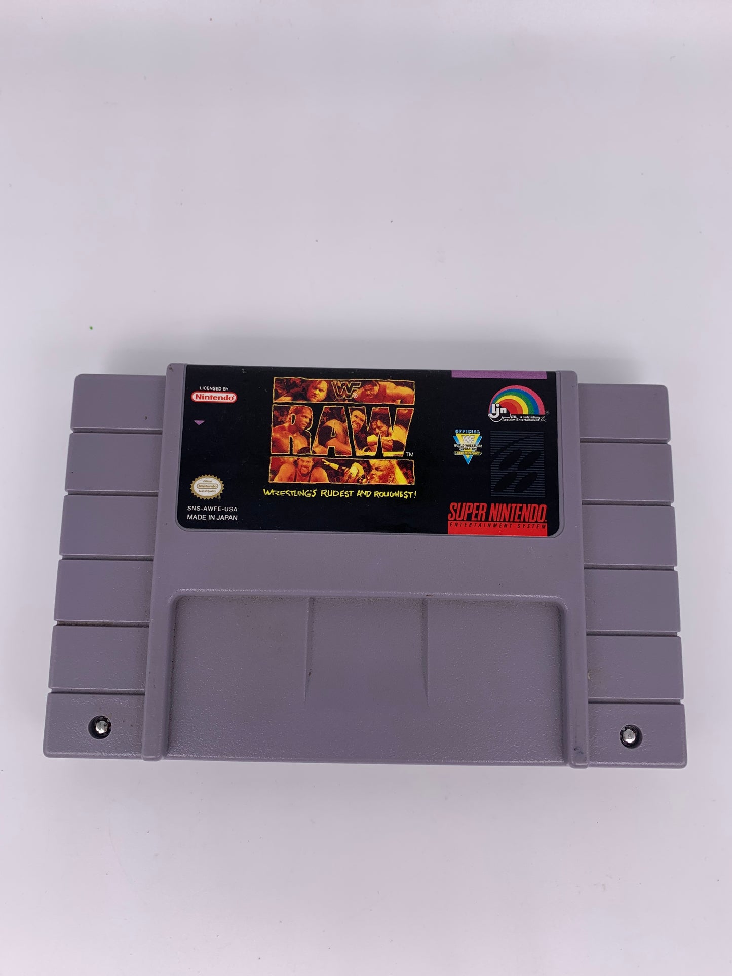 PiXEL-RETRO.COM : SUPER NINTENDO NES (SNES) GAME NTSC WWF RAW