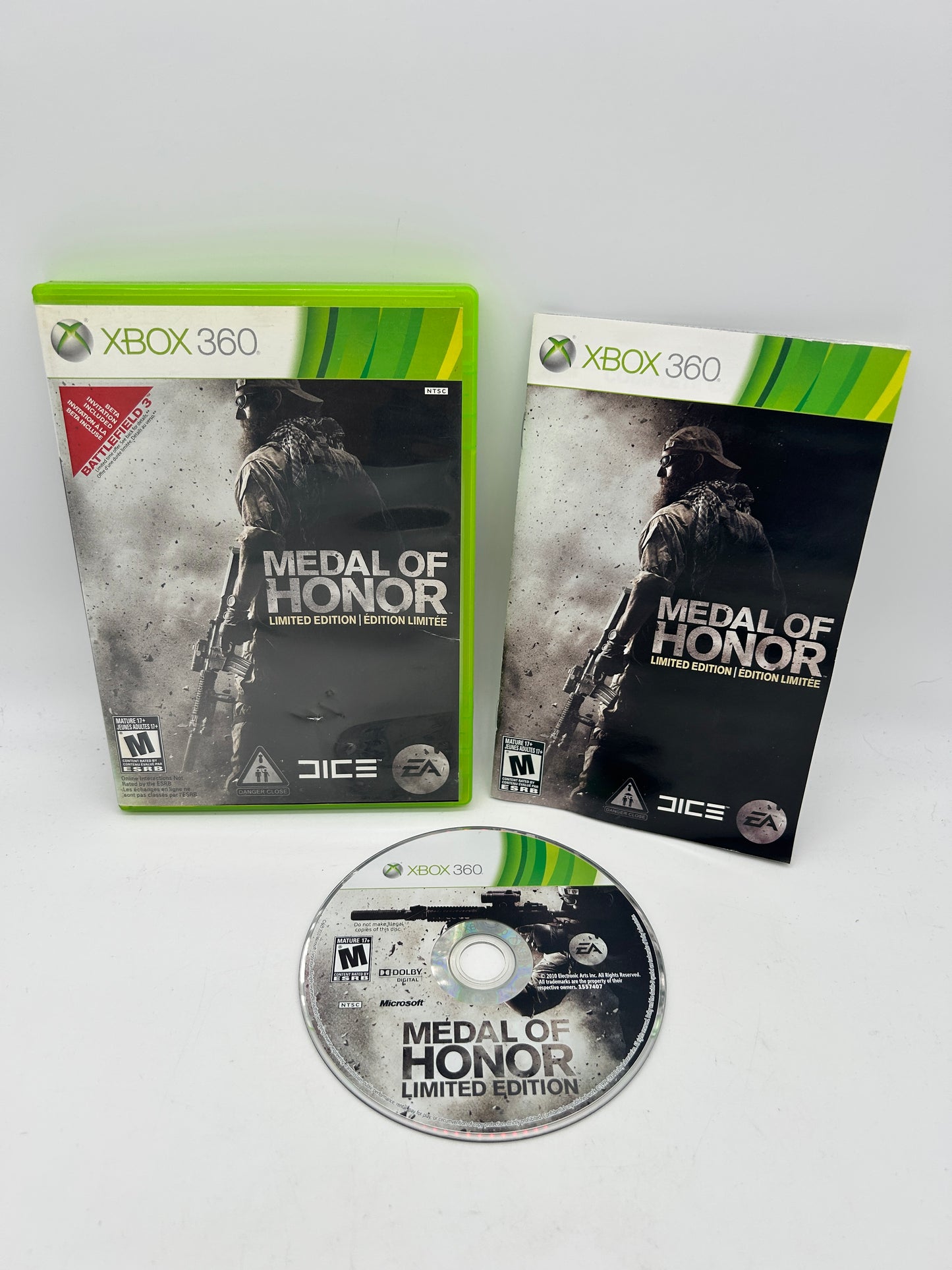 PiXEL-RETRO.COM : MICROSOFT XBOX 360 COMPLETE CIB BOX MANUAL GAME NTSC MEDAL OF HONOR LIMITED EDITION