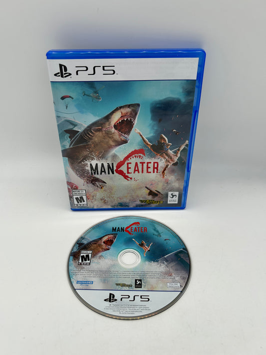 PiXEL-RETRO.COM : SONY PLAYSTATION 5 (PS5) COMPLETE CIB BOX MANUAL GAME NTSC MANEATER