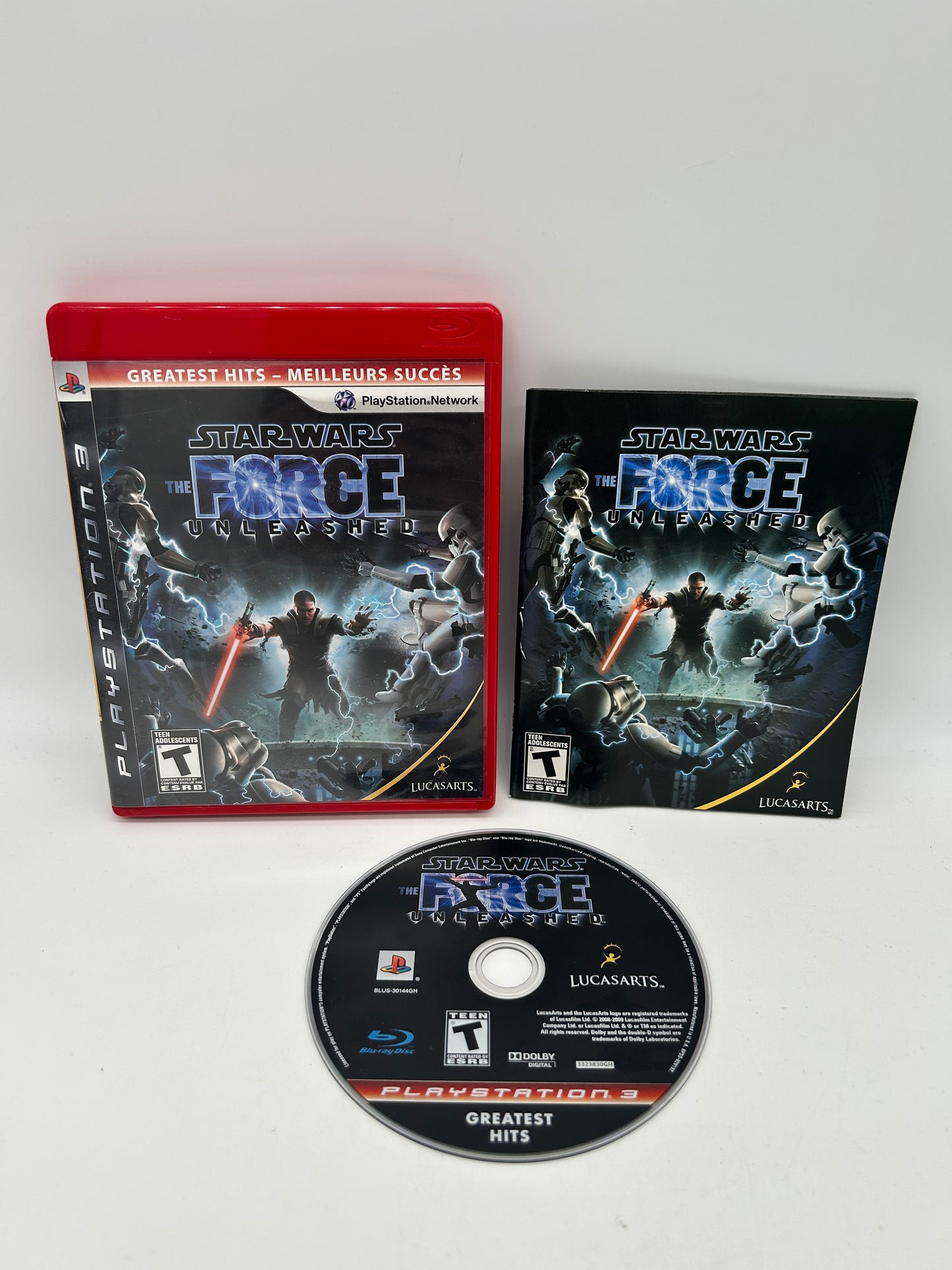 PiXEL-RETRO.COM : SONY PLAYSTATION 3 (PS3) COMPLET CIB BOX MANUAL GAME NTSC STAR WARS THE FORCE UNLEASHED
