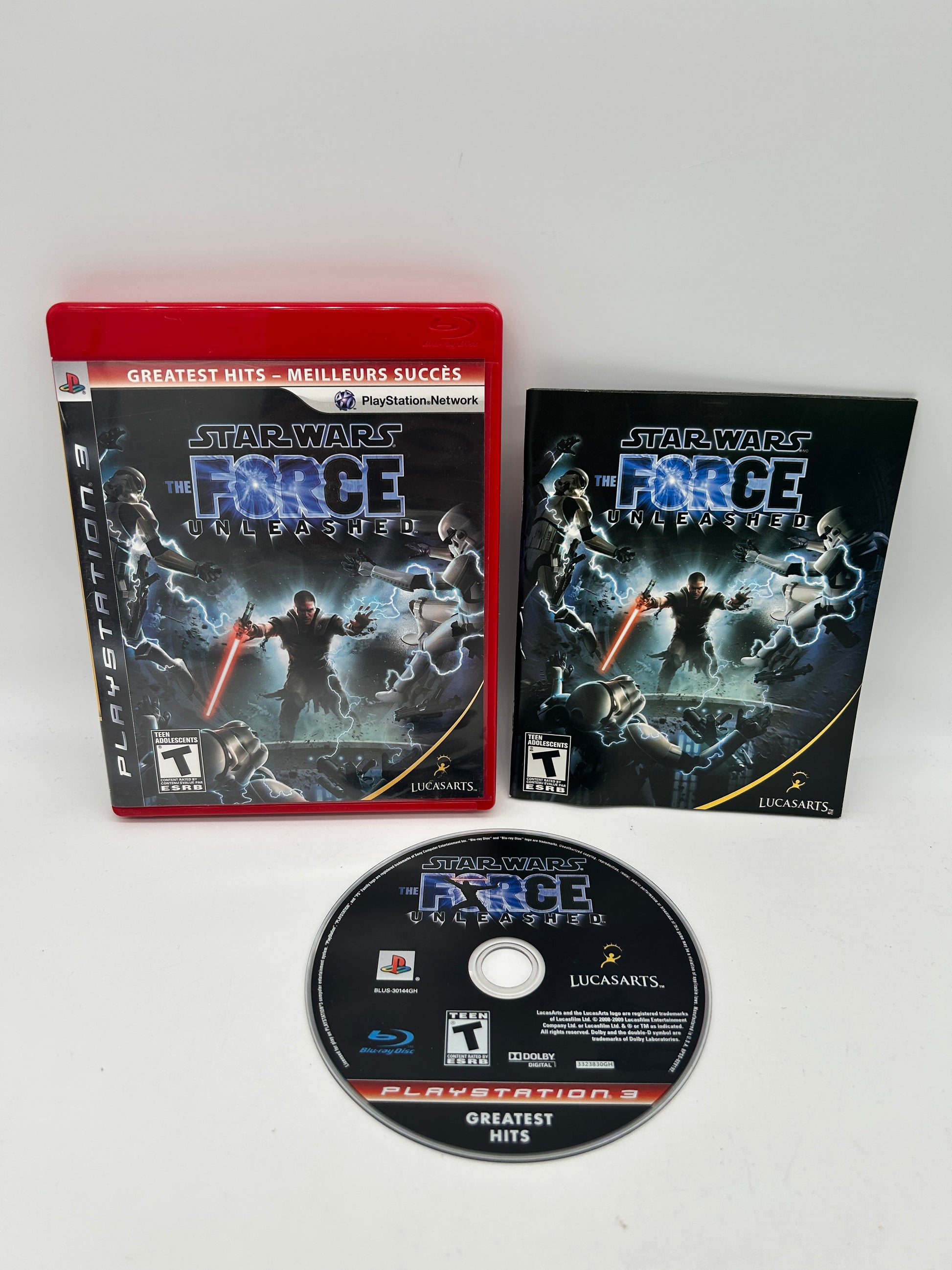 PiXEL-RETRO.COM : SONY PLAYSTATION 3 (PS3) COMPLET CIB BOX MANUAL GAME NTSC STAR WARS THE FORCE UNLEASHED