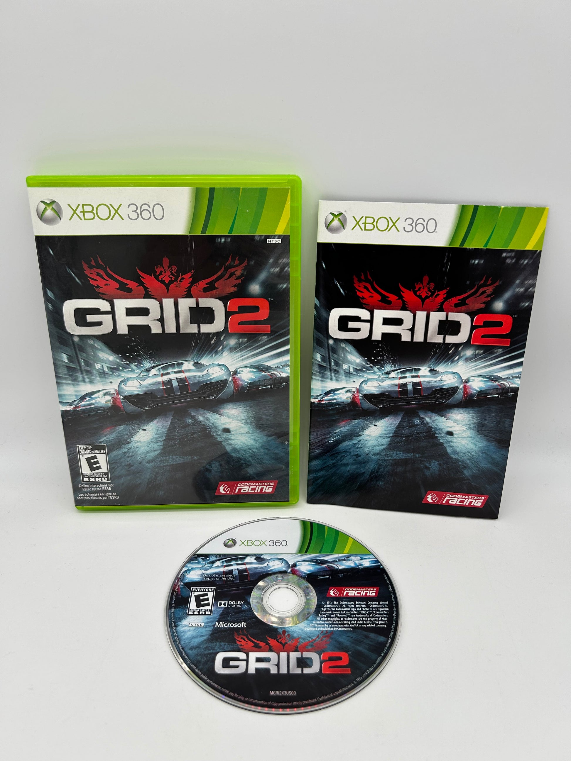 PiXEL-RETRO.COM : MICROSOFT XBOX 360 COMPLETE CIB BOX MANUAL GAME NTSC GRID 2